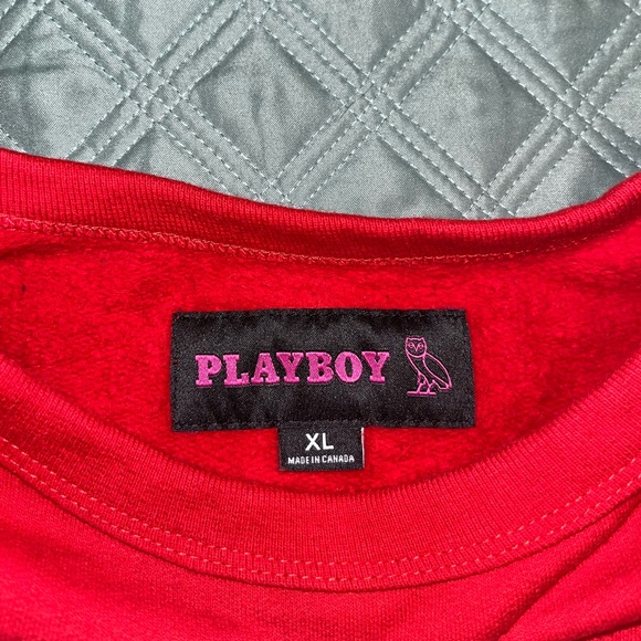 OVO x Playboy Crewneck | Red | X-Large(Fits like Large) - Picture 6 of 6